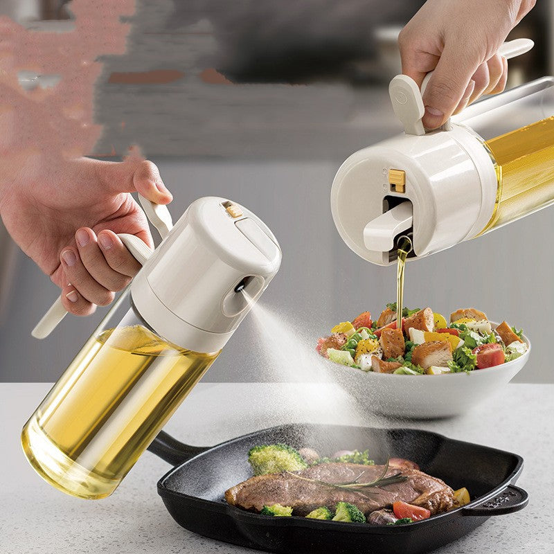 2-in-1 Oil Sprayer Bottle – Pour & Spray Cooking Oil Dispenser