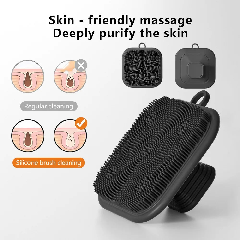 Facial Silicone Square Cleaning Brush Scrubber