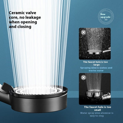 Supercharged Shower Nozzle Set – High-Pressure Shower Head for Home