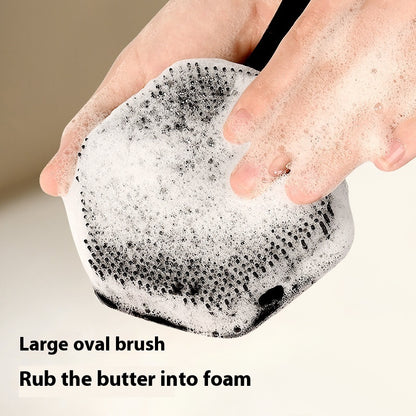 Silicone O-Shape Bath Brush & Body Massage Cleaner