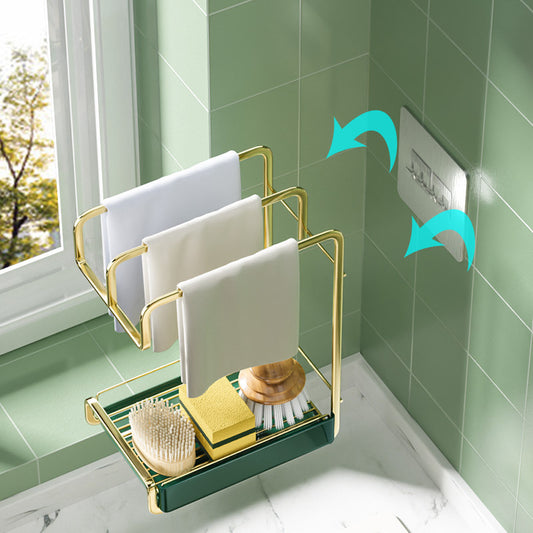Wall Mounted Sponge Holder Kitchen Organizer