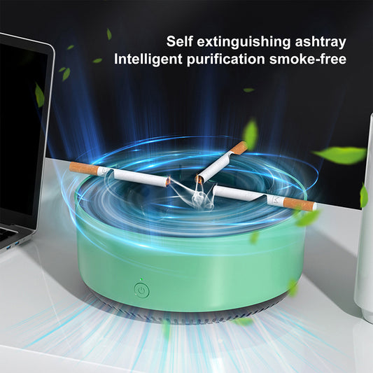 Intelligent Air Purifier Ashtray – Smoke Filtering & Odor Removal