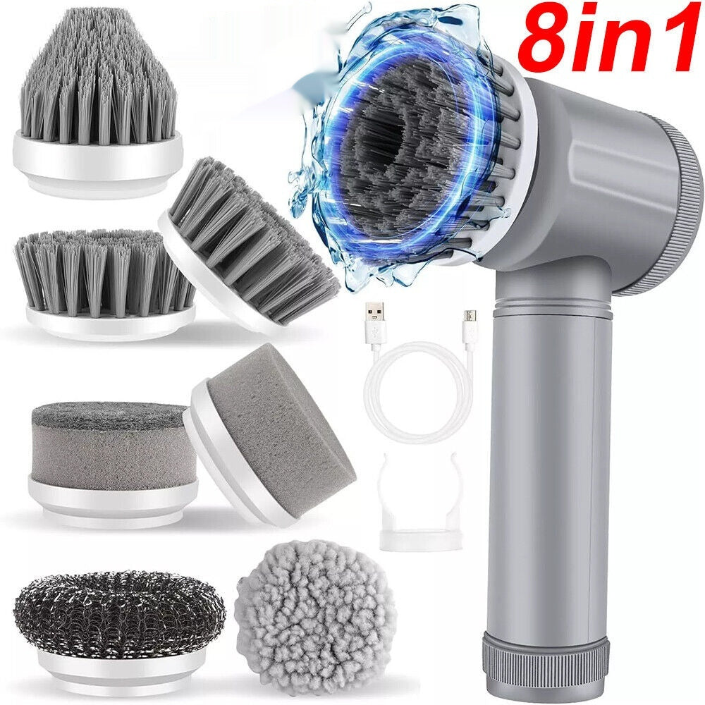 Multi-Functional Wireless Electric Cleaning Brush