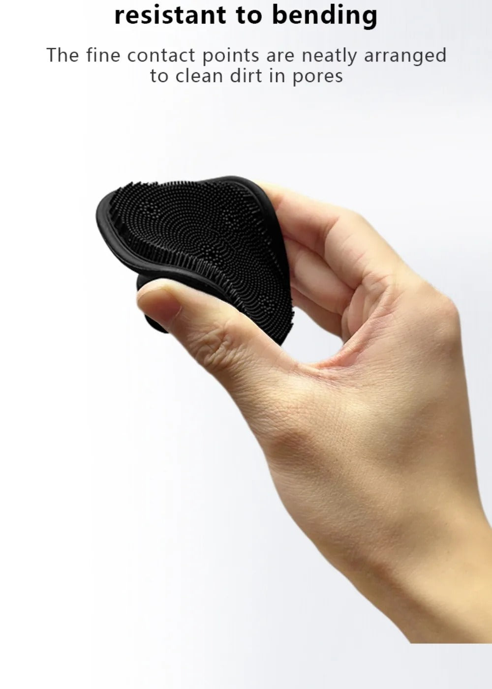 Facial Silicone Square Cleaning Brush Scrubber