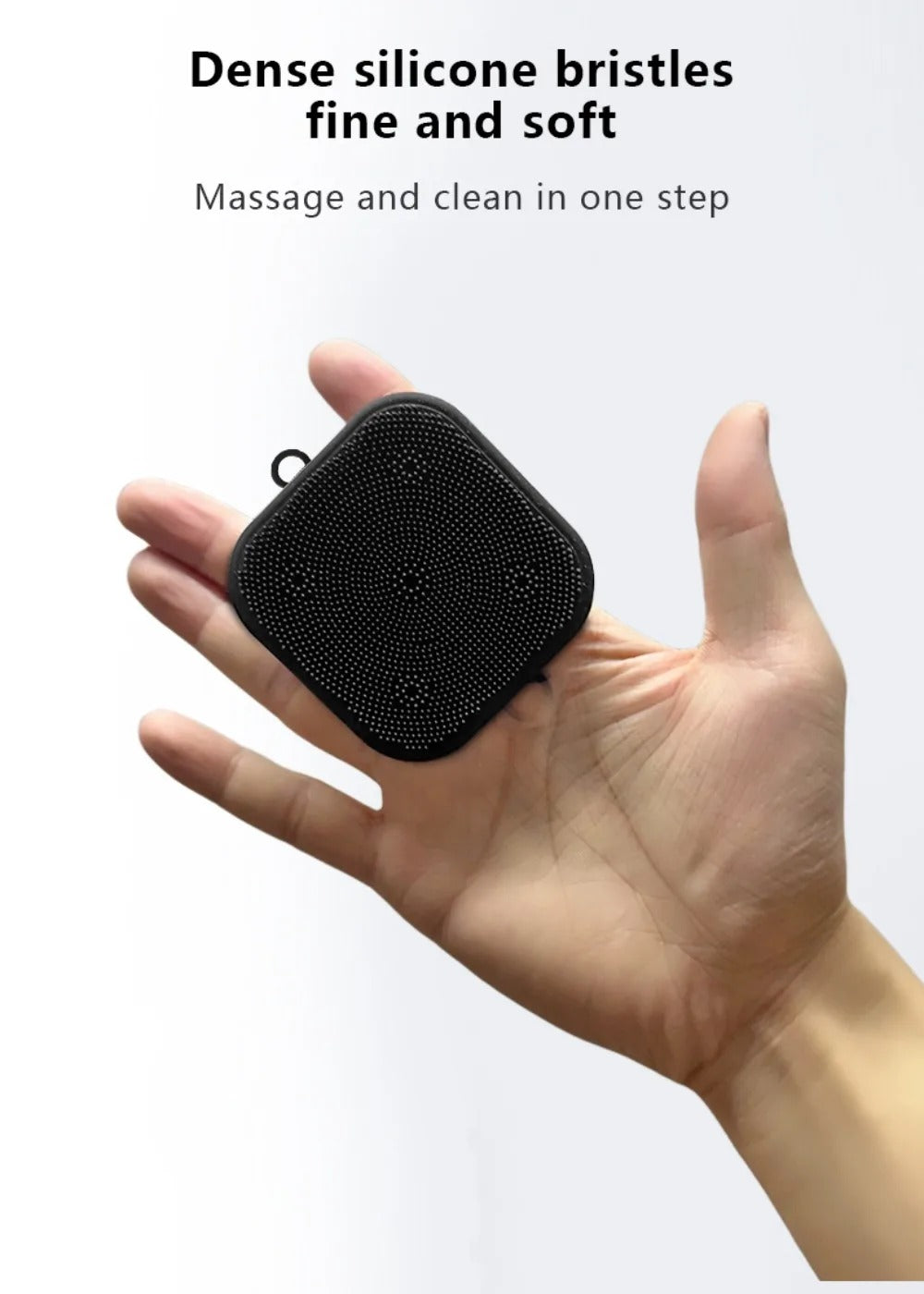 Facial Silicone Square Cleaning Brush Scrubber