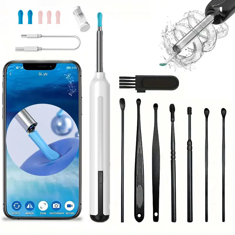 Rechargeable Earwax Removal Kit with HD Camera & 6 Tips