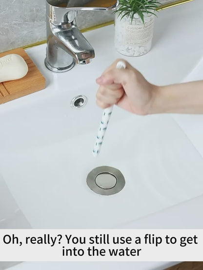 Long Press Bounce Pop-Up Sink Drain Filter