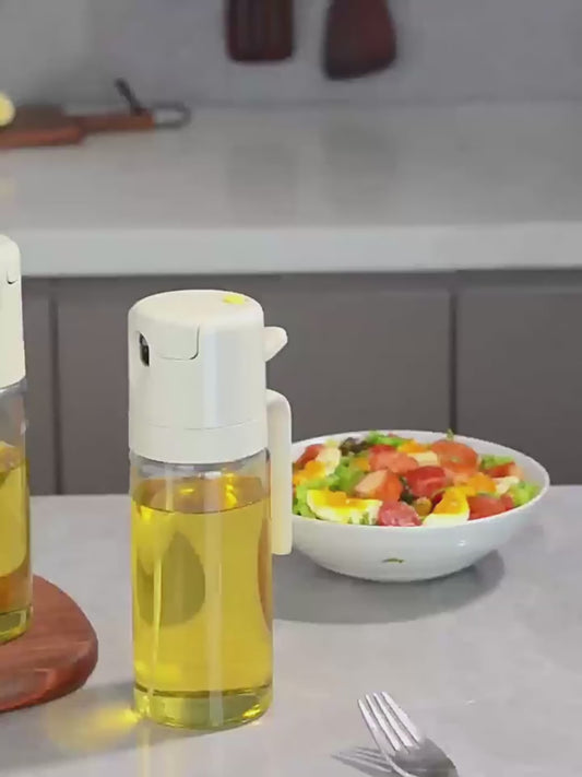 2-in-1 Oil Sprayer Bottle – Pour & Spray Cooking Oil Dispenser